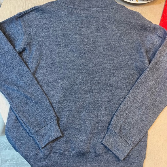 Ocean Drive Men's Heather blue quarter zip - Picture 3 of 3